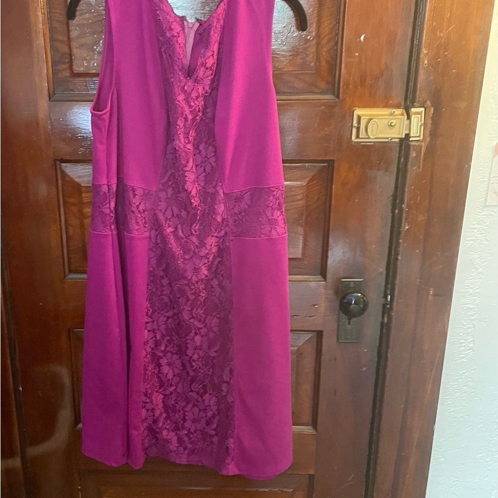 Elegant Pink Lace Dress